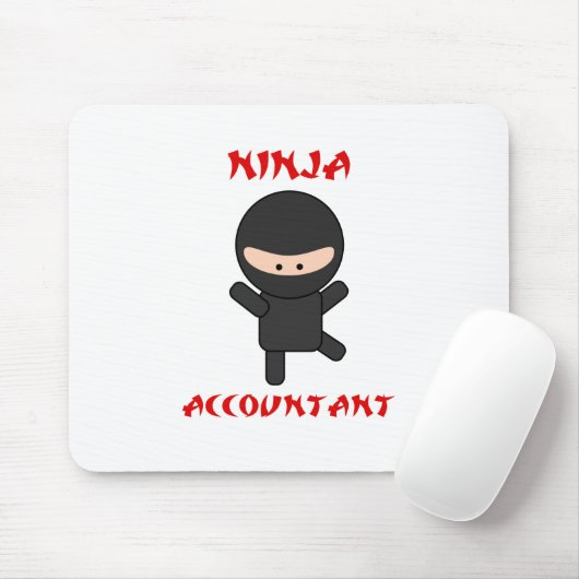 Tapis De Souris Comptable de Ninja (Avec souris)