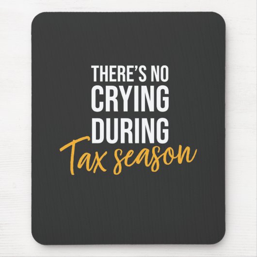 Tapis De Souris Comptable En Saison Fiscale (Devant)