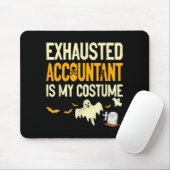 Tapis De Souris Comptable épuisé Cpa Halloween Drôle Comptable (Avec souris)