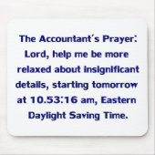 Tapis De Souris Comptable Mousepad (Devant)