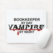 Tapis De Souris Comptable par jour, vampire par nuit (Avec souris)