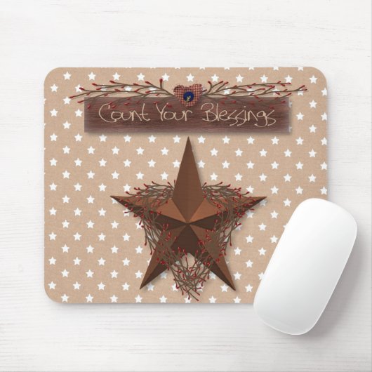 Tapis De Souris Compte Primitif Vos Bénédictions Mousepad (Avec souris)