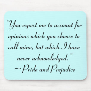 Tapis De Souris Compte rendu des opinions Jane Austen Citation