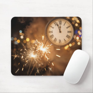 Tapis De Souris Compteur pour la Saint-Sylvestre avec Étoiles Bril