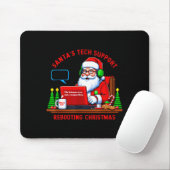 Tapis De Souris Computer Meme Funny Santa's Tech Suprt Rebooting C (Avec souris)