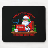 Tapis De Souris Computer Meme Funny Santa's Tech Suprt Rebooting C (Devant)