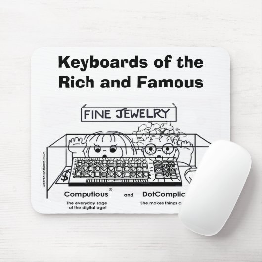 Tapis De Souris Computious et DotComplicated (TM) Bling-Bling (Avec souris)