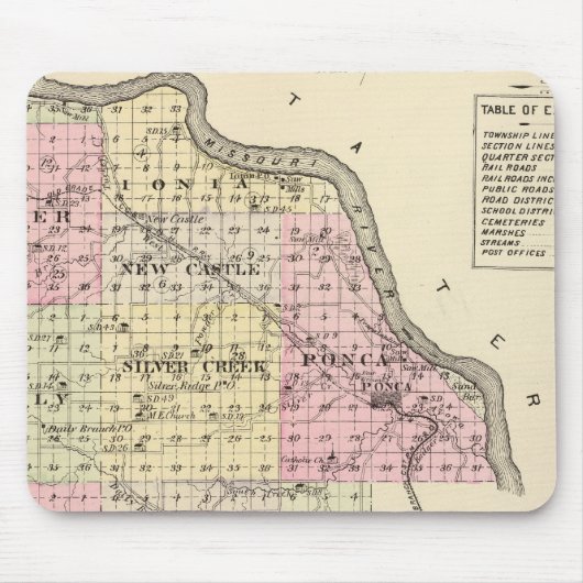 Tapis De Souris Comté de Dixon, Nebraska (Devant)