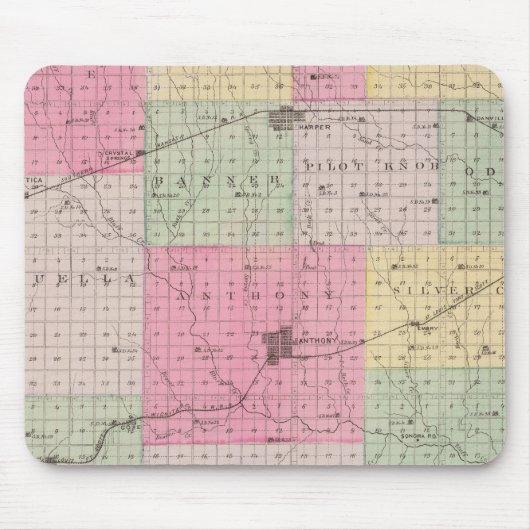 Tapis De Souris Comté de Harper, Kansas (Devant)