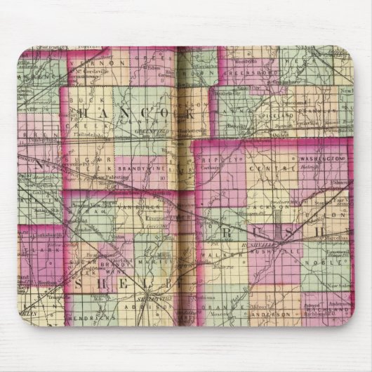 Tapis De Souris Comté de Hendrickson et Comté de Marion (Devant)