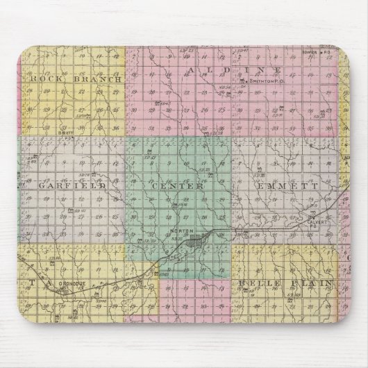 Tapis De Souris Comté de Norton, Kansas (Devant)