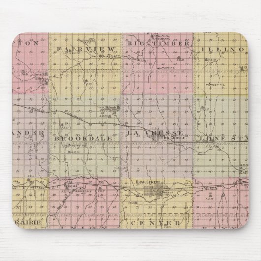 Tapis De Souris Comté de Rush, Kansas (Devant)