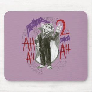 Tapis De Souris Comte von Count dessin en noir et blanc