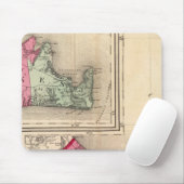 Tapis De Souris Comtés de Barnstable, Dukes, Nantucket (Avec souris)