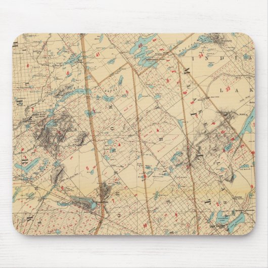 Tapis De Souris Comtés de Hamilton, Herkimer (Devant)