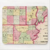 Tapis De Souris Comtés de Wayne, Edwards, Wabash, Hamilton, White (Devant)