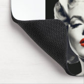 Tapis De Souris CON24BW-V4 lèvres rouges Marilyn DANS BLACK.tif (Coin)