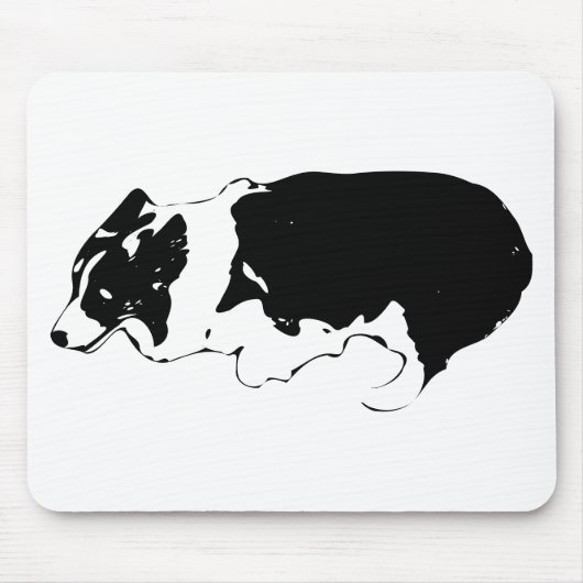 Tapis De Souris Concentration avec l'élan du corgi (Devant)