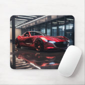 Tapis De Souris Concept Mazda MX5 Miata en Souris Cristal Rouge (Avec souris)