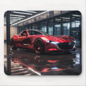 Tapis De Souris Concept Mazda MX5 Miata en Souris Cristal Rouge (Devant)