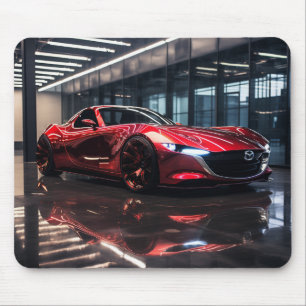 Tapis De Souris Concept Mazda MX5 Miata en Souris Cristal Rouge