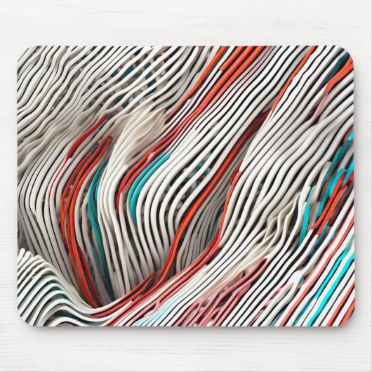 Tapis De Souris Conception 3D Abstraite (Devant)