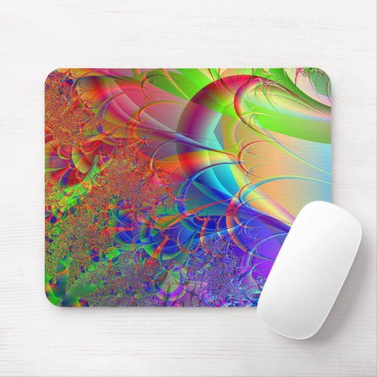 Tapis De Souris Conception 3D fractale numérique (Avec souris)