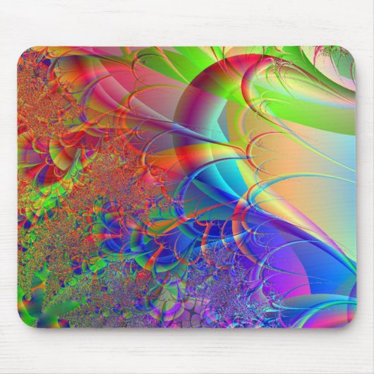 Tapis De Souris Conception 3D fractale numérique (Devant)
