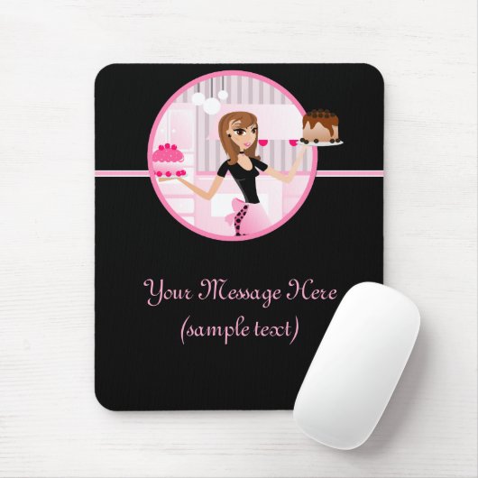 Tapis De Souris Conception 4 de Mousepad de Baker/chef de (Avec souris)