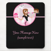 Tapis De Souris Conception 4 de Mousepad de Baker/chef de (Devant)