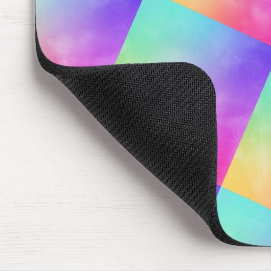 Tapis De Souris Conception Abstraite à angle arc-en-ciel (Coin)