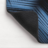 Tapis De Souris Conception abstraite en noir et bleu (Coin)