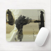 Tapis De Souris Conception abstraite et rayures (Avec souris)