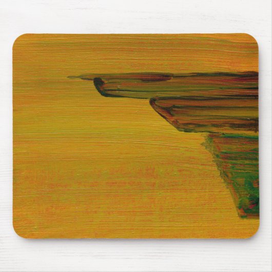 Tapis De Souris Conception abstraite jaune (Devant)