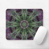 Tapis De Souris Conception Abstraite Moderne de Fractale Violette (Avec souris)