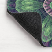 Tapis De Souris Conception Abstraite Moderne Fractale Violette et (Coin)