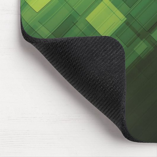 Tapis De Souris Conception abstraite verte de technologie (Coin)