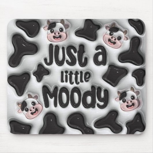 Tapis De Souris Conception adorable de vache (Devant)