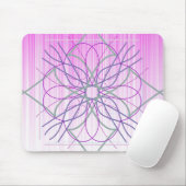 Tapis De Souris Conception Aléatoire Rose Et Violet (Avec souris)