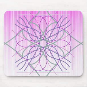 Tapis De Souris Conception Aléatoire Rose Et Violet