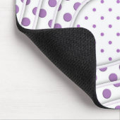 Tapis De Souris Conception amusante à pois violets (Coin)