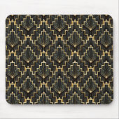 Tapis De Souris Conception Art Déco noir et or (Devant)