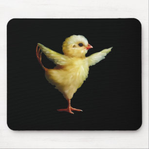 Tapis De Souris Conception artistique de poulette de yoga femmes f