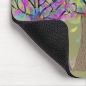 Tapis De Souris Conception Artsy retirée d'arbres de professeur (Coin)