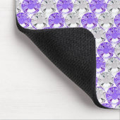 Tapis De Souris Conception assez pourpre et claire de rayure de (Coin)
