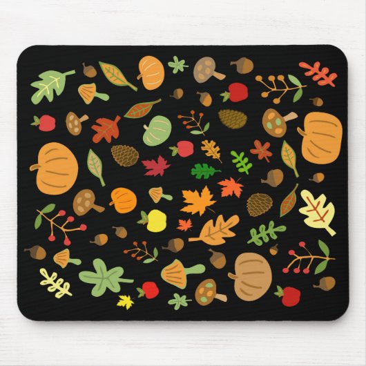 Tapis De Souris Conception automne (Devant)