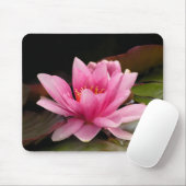 Tapis De Souris Conception botanique florale de nénuphar tropical (Avec souris)