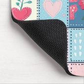 Tapis De Souris Conception Charming Cute Patchwork (Coin)