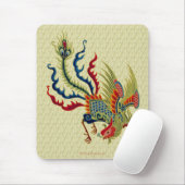 Tapis De Souris Conception chinoise Mousepad d'art de coq (Avec souris)