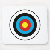 Tapis De Souris Conception cible Bullseye (Devant)